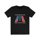 US Military Stand For The Flag Kneel For The Cross Unisex Short Sleeve Shirt.