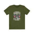 US Army Proud Daughter of a US Army Veteran Unisex Short Sleeve Shirt.