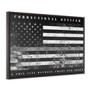 Correctional Officer Framed Canvas-A Thin Line Between Chaos and Order.