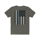 Praying State Trooper Flag T-Shirt-Praying Deputy Flag Shirt-Praying Police Officer T-Shirt-No Front Design.