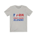 US Military DD-214 Coast Guard Alumni Unisex Short Sleeve Shirt.