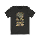 US Military Never Underestimate an Old Man Veteran  Unisex Short Sleeve Shirt.
