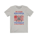US Military I'M A Dad Grandpa Vietnam Veteran Unisex Short Sleeve Shirt.