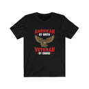 US Military American By Birth Veteran By Choice Unisex Short Sleeve Shirt.