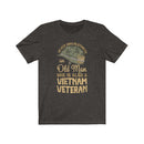 US Military Never Underestimate an Old Man Veteran  Unisex Short Sleeve Shirt.