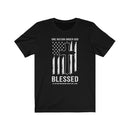 US Military One Nation Under God Blessed Unisex Short Sleeve Shirt.