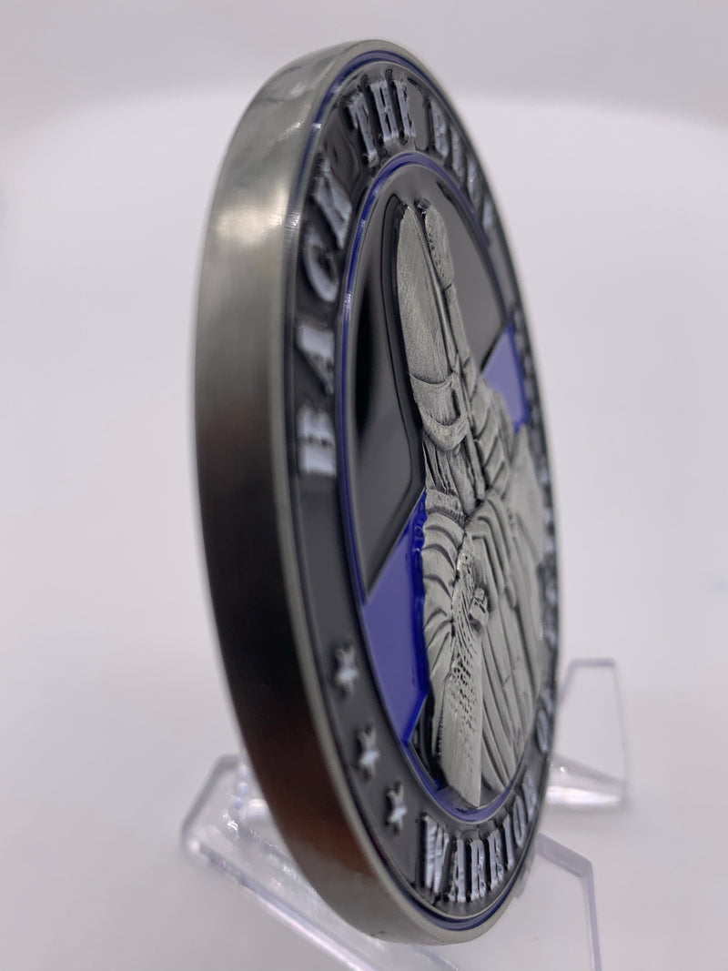 Back The Blue Challenge Coin-Warrior of Peace.
