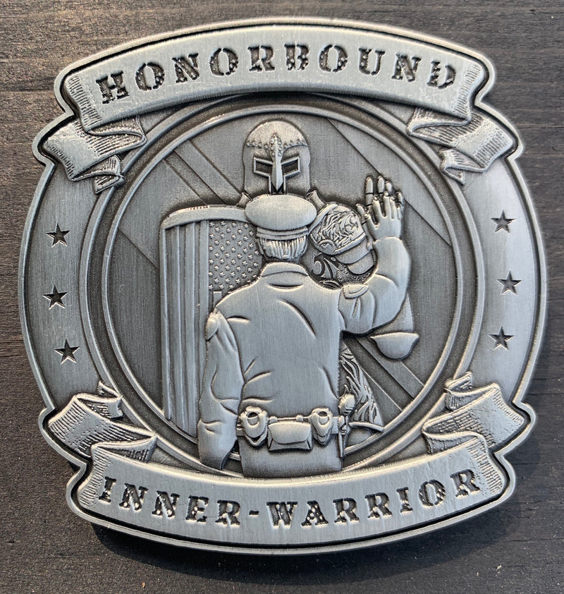 Honorbound Inner-Warrior Black Male Police Officer-Scroll.