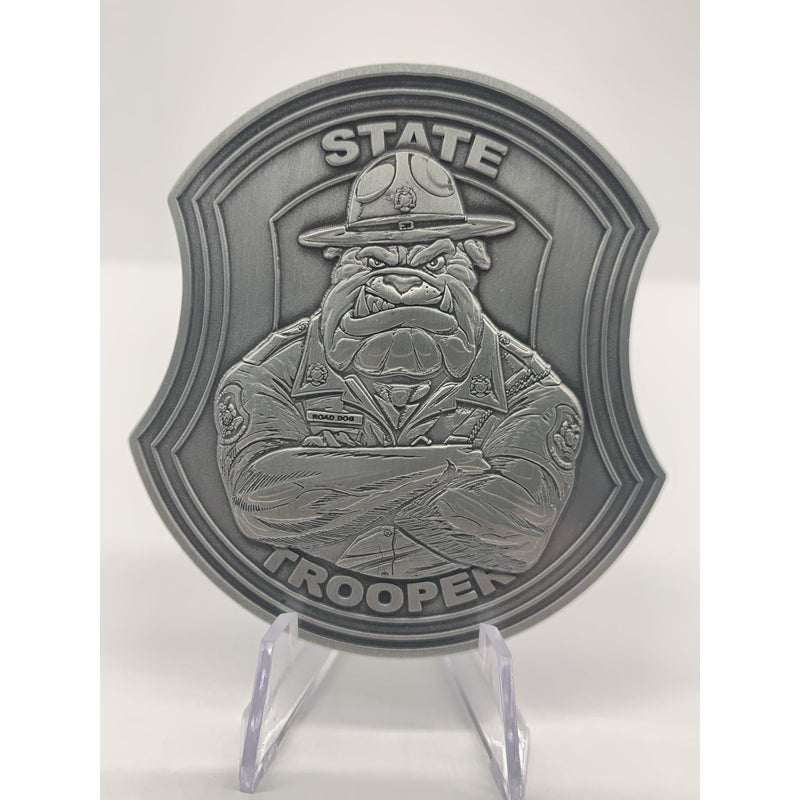 State Trooper Bulldog Challenge Coin.
