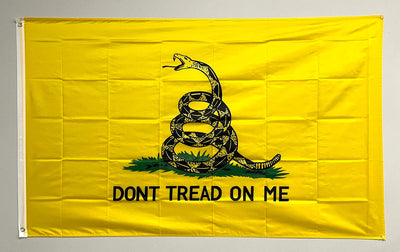 Why are people flying the Don't Tread on Me Flag?