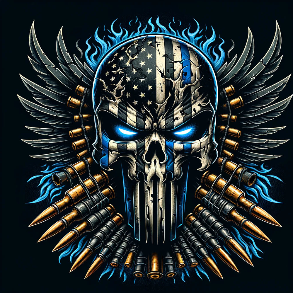 Punisher police hoodie shop