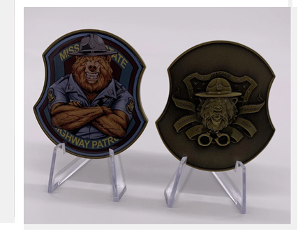 The Mystery of the MO Bear State Trooper Challenge Coin