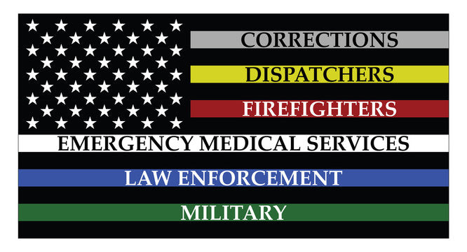 Police Department Flag Example Police Officer Flags: The Meaning Behind the Colors