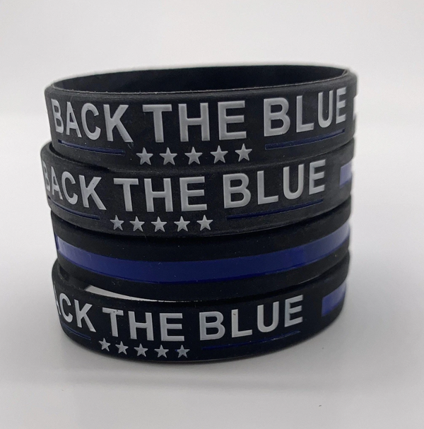 Back the Blue Thin Blue Line Bracelet