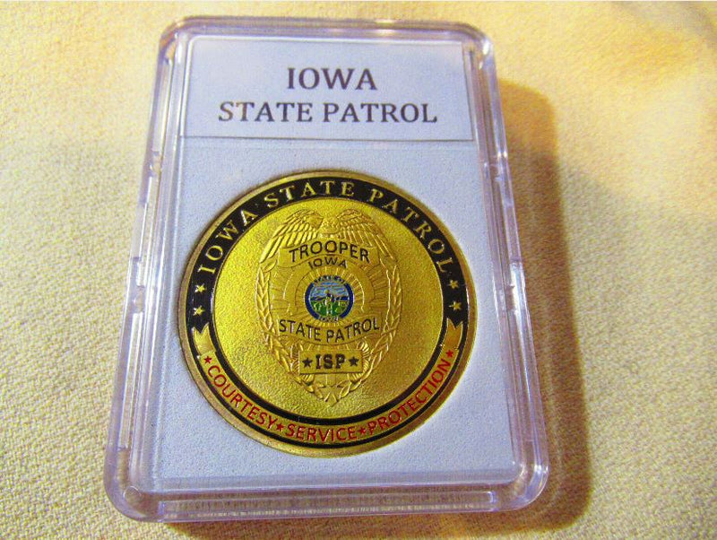 Iowa State Patrol Challenge Coins: Honoring Courage and Service on Iowa's Roadways
