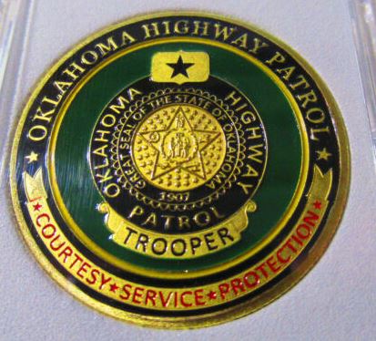 Oklahoma Highway Patrol Challenge Coins: Commemorating Courage and Dedication on Oklahoma's Roads