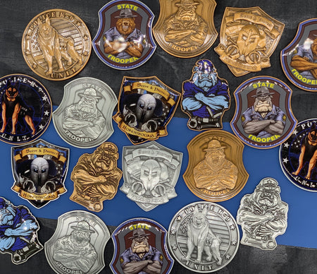 Police Challenge Coins.