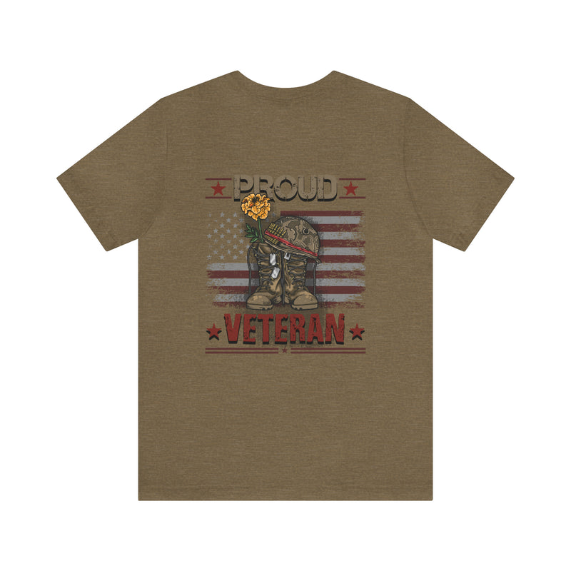 Proud Veteran: Military Design T-Shirt - Wear Your Service with Pride!