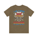 Unyielding Oath: Military-Inspired 'Proud Dad & Veteran' T-Shirt - Embodying an Everlasting Enlistment Pledge