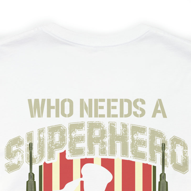 Grandpa, My Superhero: Military Design T-Shirt Celebrating the Veteran Legacy