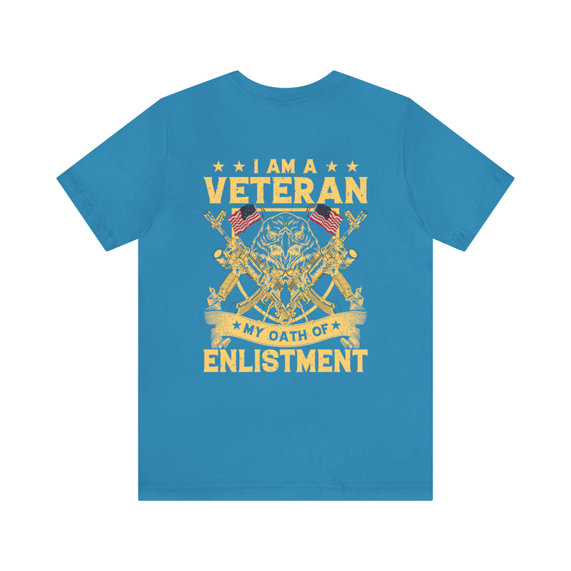 Unisex Military-Styled 'I Am A Veteran: My Oath of Enlistment' Commemorative T-Shirt