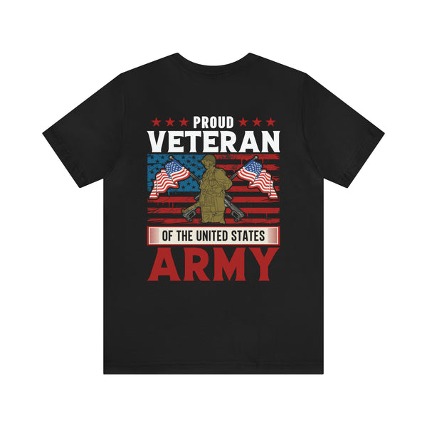 PROUD VETERAN OF THE UNITED STATES ARMY" - Military Inspired Design Premium T-Shirt