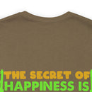 The Secret of Happiness: Military Design T-Shirt - Freedom and Courage Unite