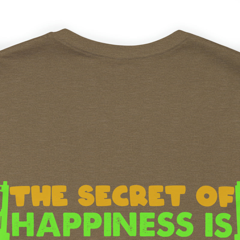 The Secret of Happiness: Military Design T-Shirt - Freedom and Courage Unite