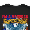 Proud Veteran Grandpa: Military Design T-Shirt - Defender of Strangers, Guardian of Grandkids