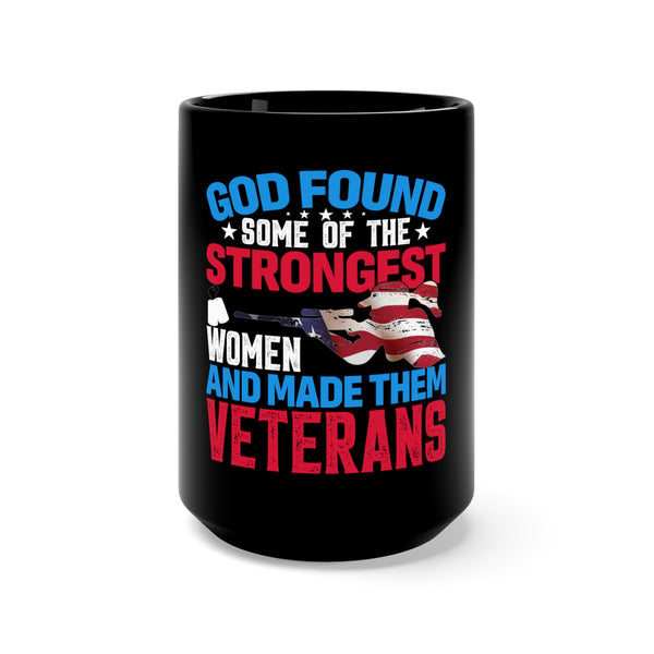Powerful Women Veterans 15oz Black Mug: Embrace the Strength!