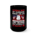 The Ultimate Guardians: 15oz Military Design Black Mug - A Veteran Couple's Unwavering Commitment to Protecting Loved Ones!