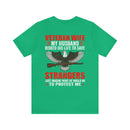 Military Design T-Shirt: Veteran Wife - Protected by a Hero, Loved by a Veteran
