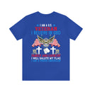 Patriotic Allegiance: Military Design T-Shirt - 'I Am a U.S. Veteran - Believer in God, Family, and Country - Proudly Saluting My Flag'