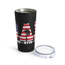 Dad, Veteran, Myth, Legend 20oz Military Design Tumbler - Black Background