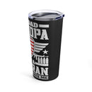 Unyielding Courage: Military Design Tumbler - 20oz