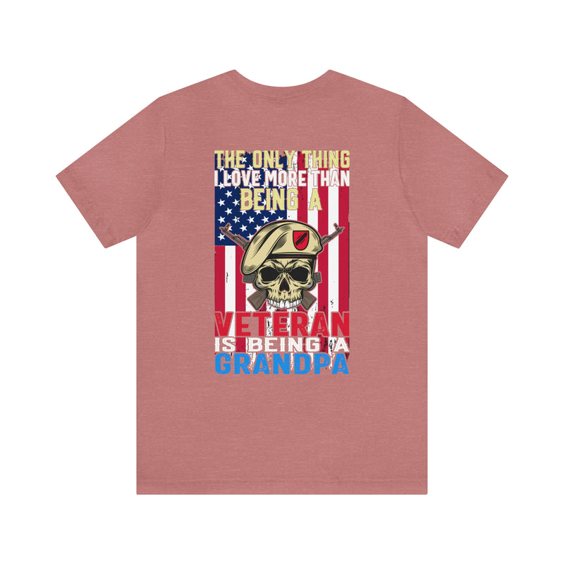 Veteran-Grandpa Pride: The Ultimate Military Design T-Shirt for Proud Grandfathers!