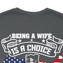 Proud Privilege: Military Design T-Shirt - Honoring Veterans' Spouses with Gratitude!