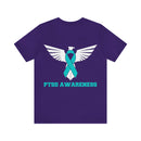 Spreading Wings of Awareness: PTSD Awareness Eagle Design Cotton T-Shirt