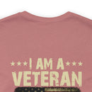 Unwavering Oath: I Am a Veteran - Military Design T-Shirt with Timeless Commitment