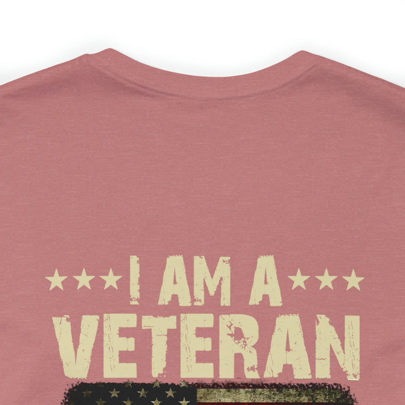 Unwavering Oath: I Am a Veteran - Military Design T-Shirt with Timeless Commitment