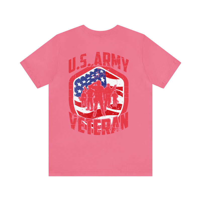 U.S. Army Veteran: Military Design T-Shirt - Proudly Serving with Honor and Courage