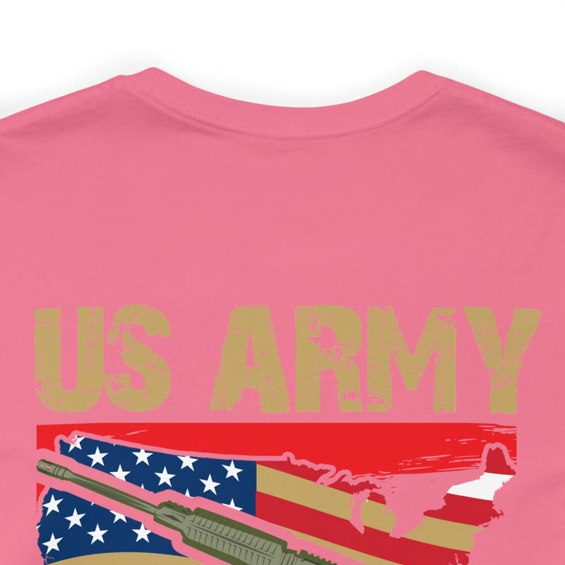 Proud US Army Veteran: Military Design T-Shirt Embodying Honor and Service