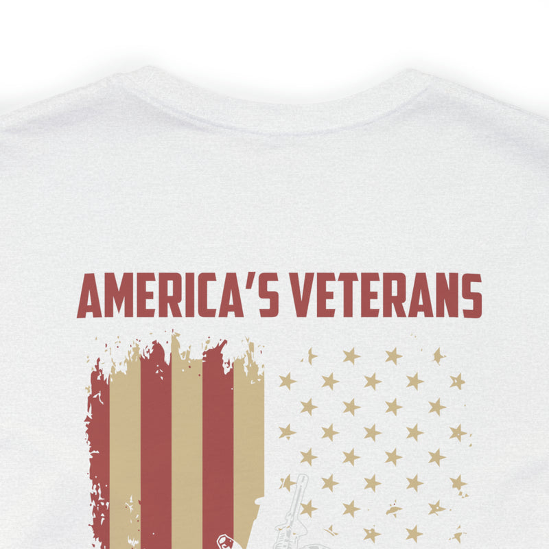 Embodying America's Ideals: Military Design T-Shirt Honoring Our Veteran's Legacy