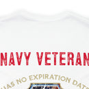 Bold and Unapologetic: Military Design T-Shirt - 'I Am a Grumpy Navy Veteran - My Oath of Enlistment Has No Expiration Date - Proudly Sarcasm-Driven