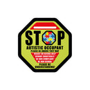 Autism Awareness Safety Stop Sign Sticker