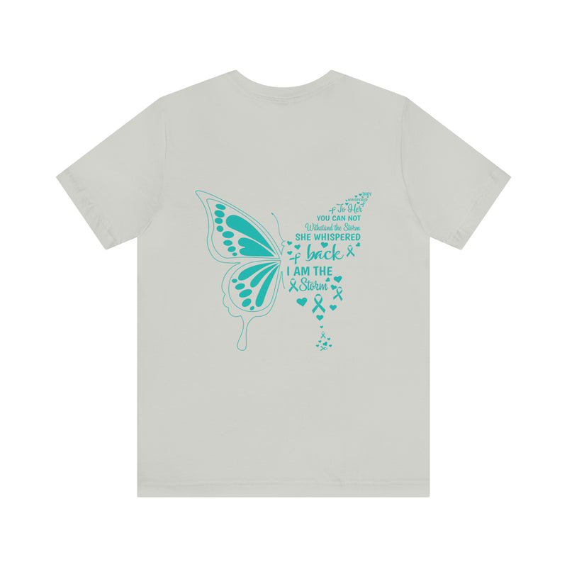 Resilient Wings: 'I AM THE Storm' PTSD Design Butterfly T-Shirt