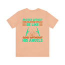 Americh: United with Our Angels - Military Design T-Shirt Honoring Guardians of Freedom