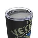 Veteran: Enlistment Knows No Expiration Date 20oz Military Design Tumbler - Black Background