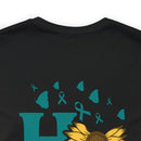 Radiating Hope: PTSD Design T-Shirt Spreading Awareness and Encouragement