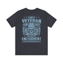 Eternal Oath: Military Design T-Shirt - 'I Am a Veteran - My Oath of Enlistment Has No Expiration Date